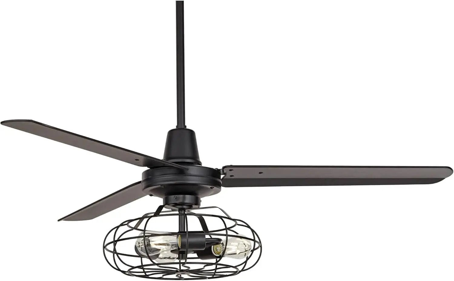 Matte Black Ceiling Fan 52 Inch With Integrated LED Remote from PriceLows™
