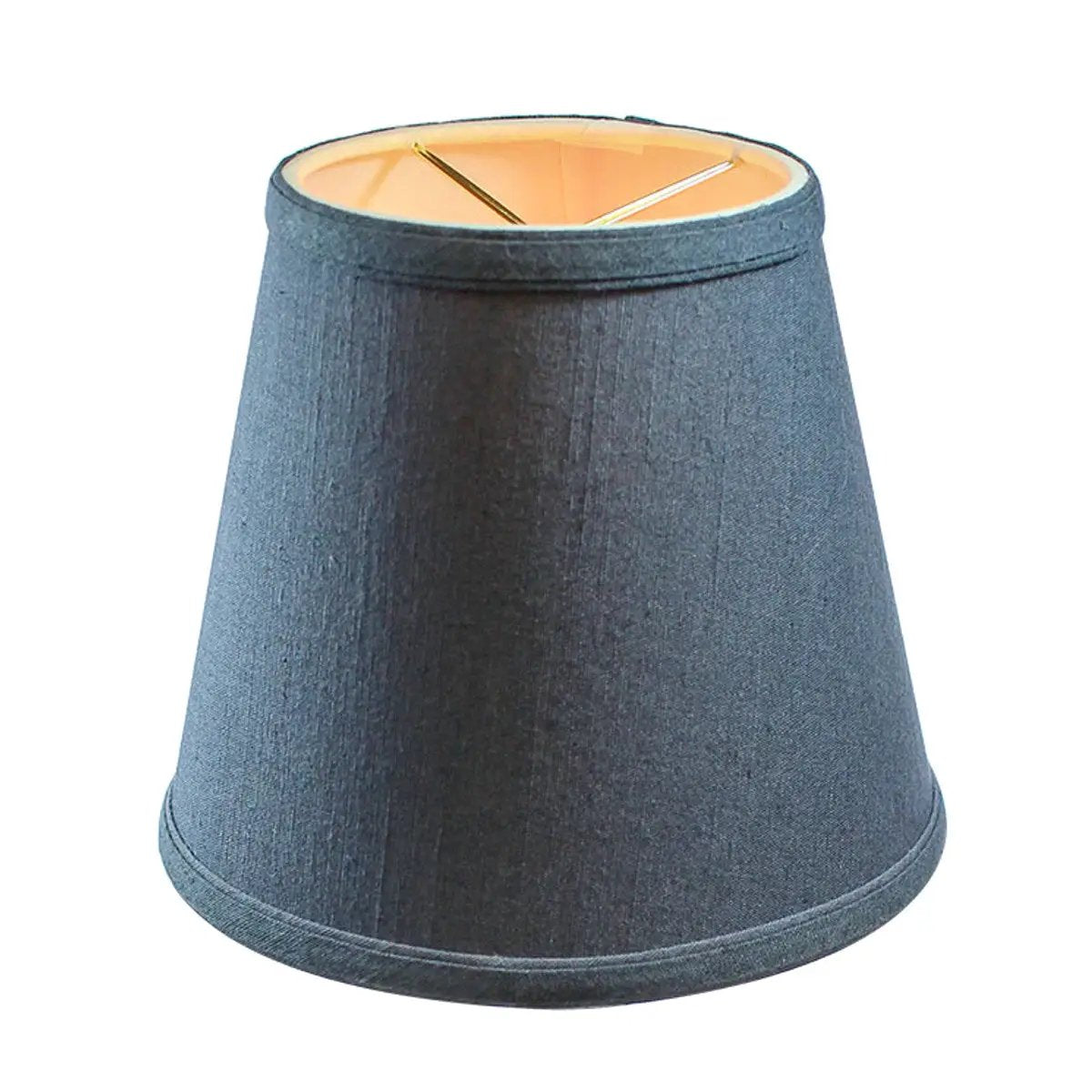 Clip On Lamp Shade | 8W X 7H | Navy Blue | Textured Finish