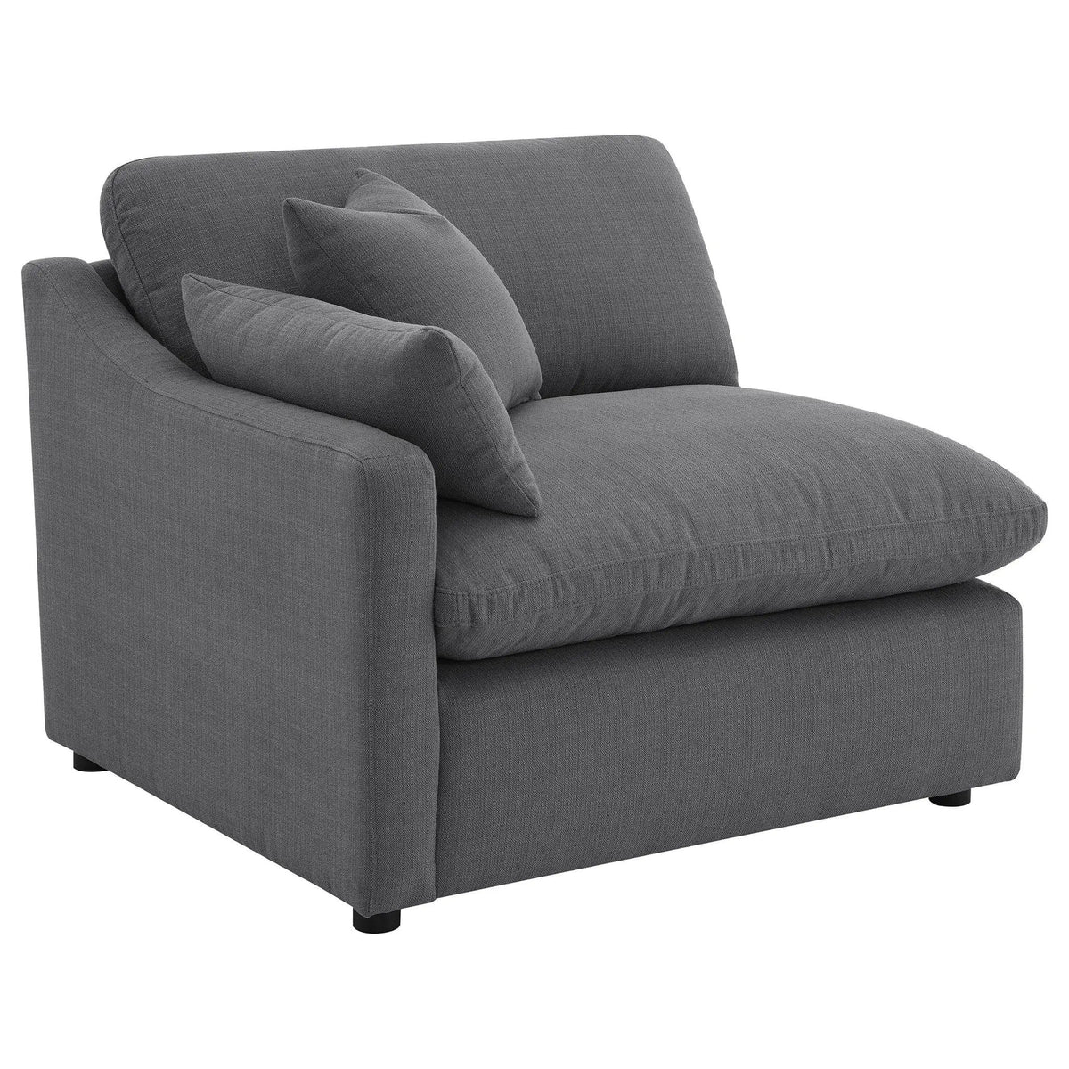 Hobson 5-piece Upholstered Modular Sectional Sofa | 5-Piece Set | Fabric | Charcoal