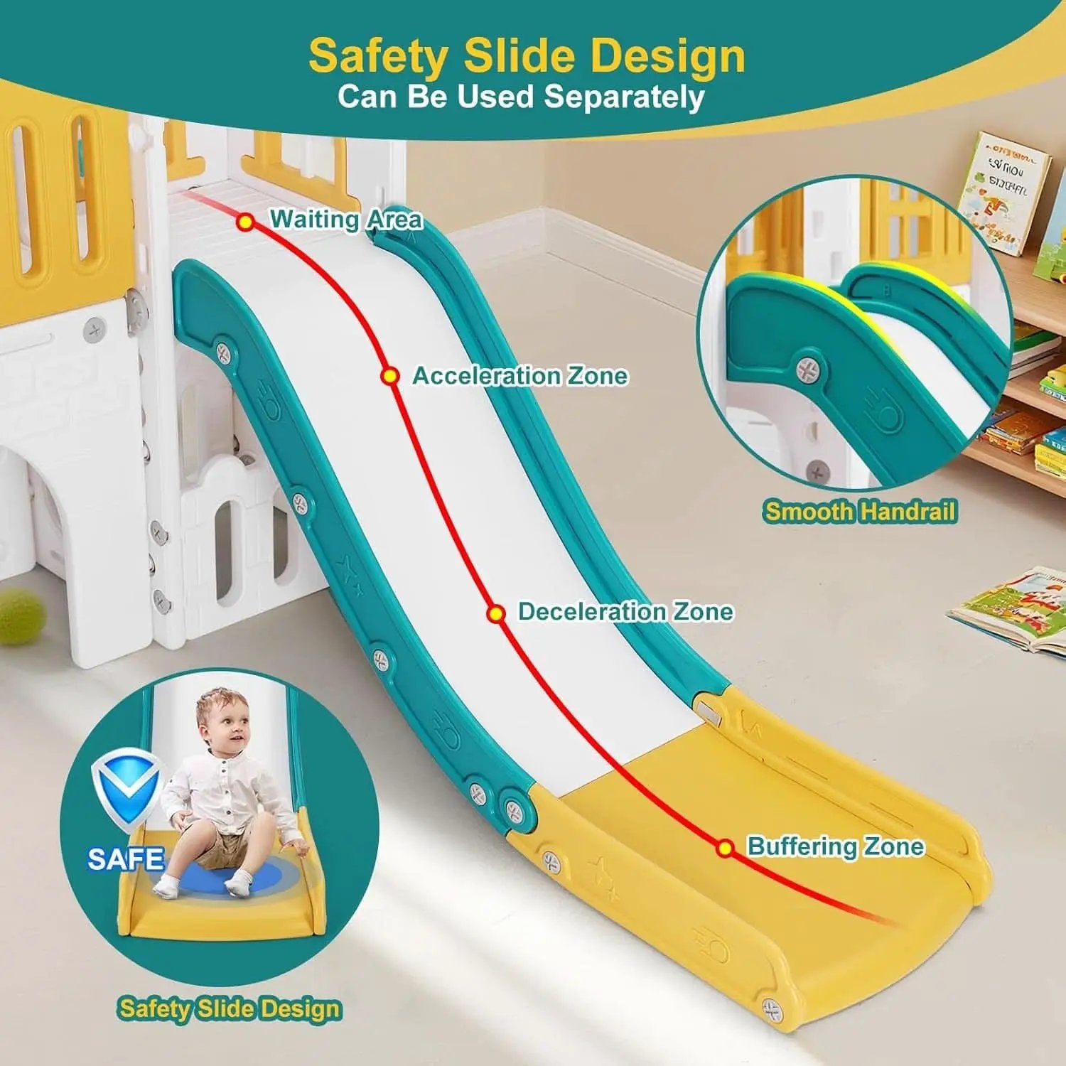 Nine In One Toddler Sliding Playground OutdoorPlayset from PriceLows™
