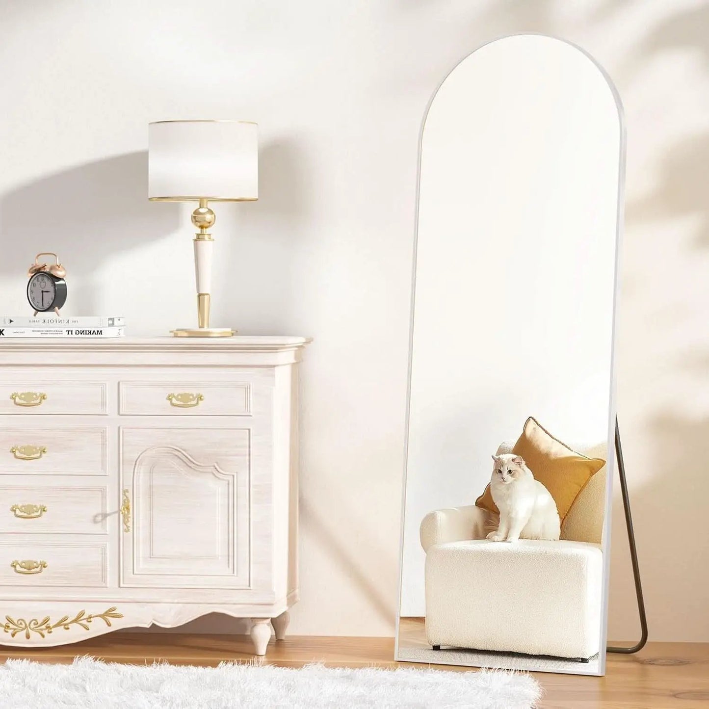 Arched Full Length Mirror 64x21 Inches For Living Room from PriceLows™