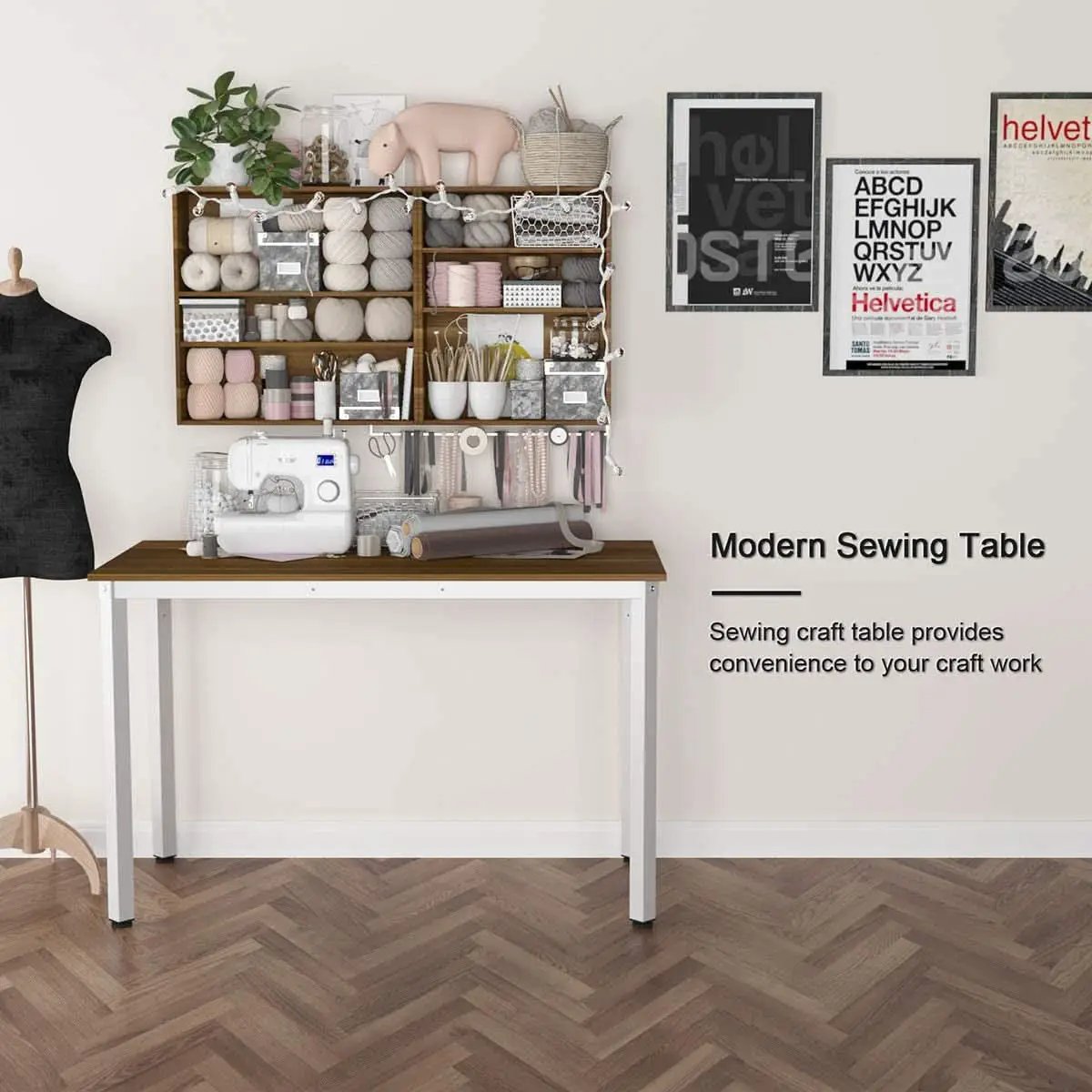 Home Office Desk 45 Degree Metal Legs With Adjustable Pads from PriceLows™