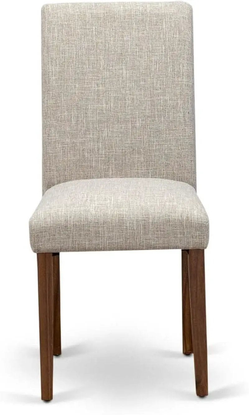 Abbott Classic Parson Dining Chairs Doeskin Linen Fabric Set Of 2 from PriceLows™