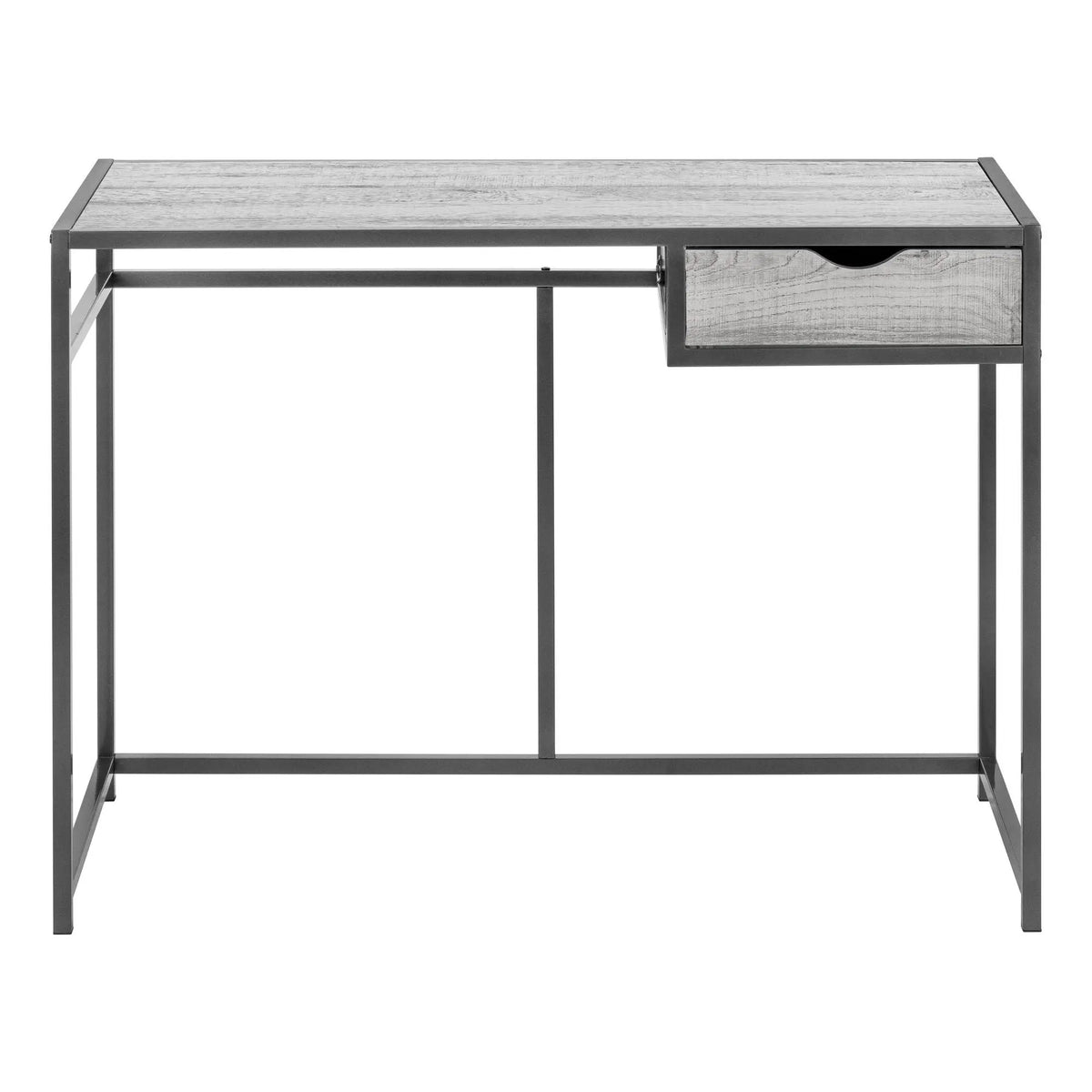 Laptop Computer Desk | 1 Storage Drawer | Slender Metal Frame | Space-Saving Contemporary Design