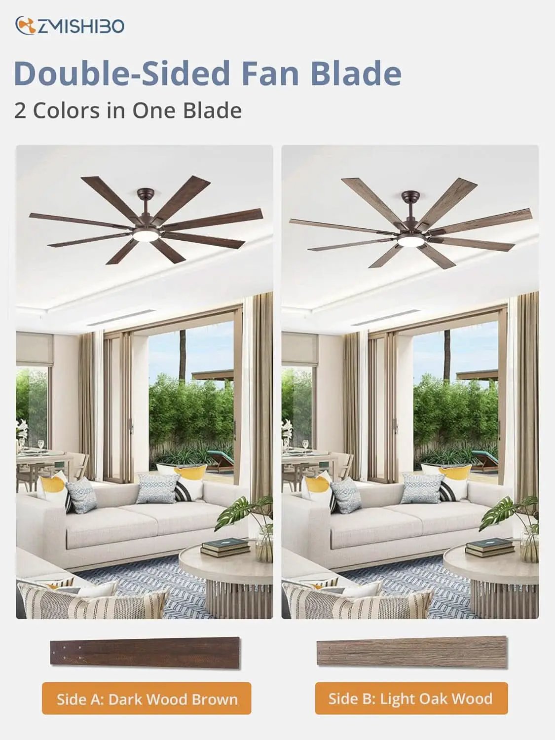 72 Inch Oil Rubbed Bronze Ceiling Fan With Lights Remote from PriceLows™