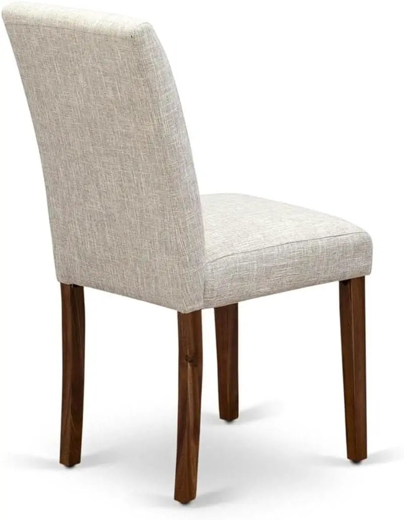 Abbott Classic Parson Dining Chairs Doeskin Linen Fabric Set Of 2 from PriceLows™