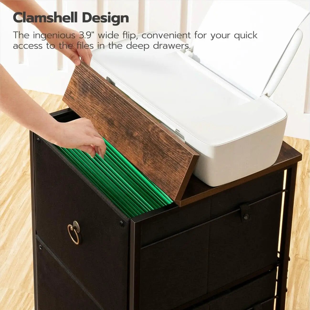 Durable Rolling File Cabinet With Printer Stand 2 Drawer from PriceLows™