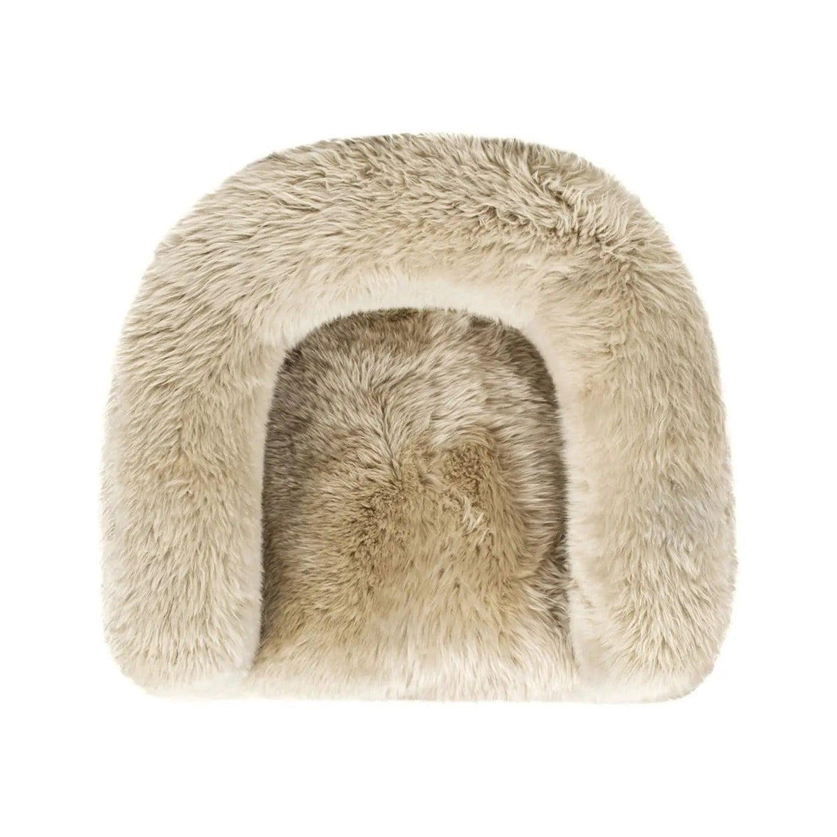 Avalon Genuine Sheepskin Fur Split Barrel Back Accent Chair | 30.5 x 35 x 30.5 in | Living Room Furniture | Natural Blonde