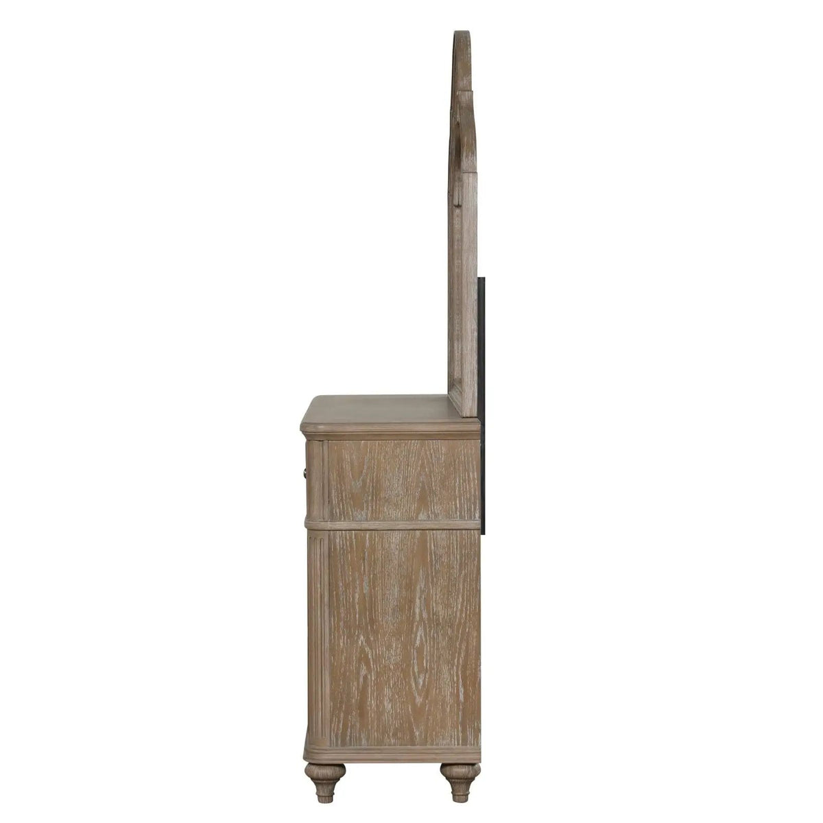 Oak Dovetail Dresser | 64 Inch Width | Rustic Oak Finish | Solid Wood Construction