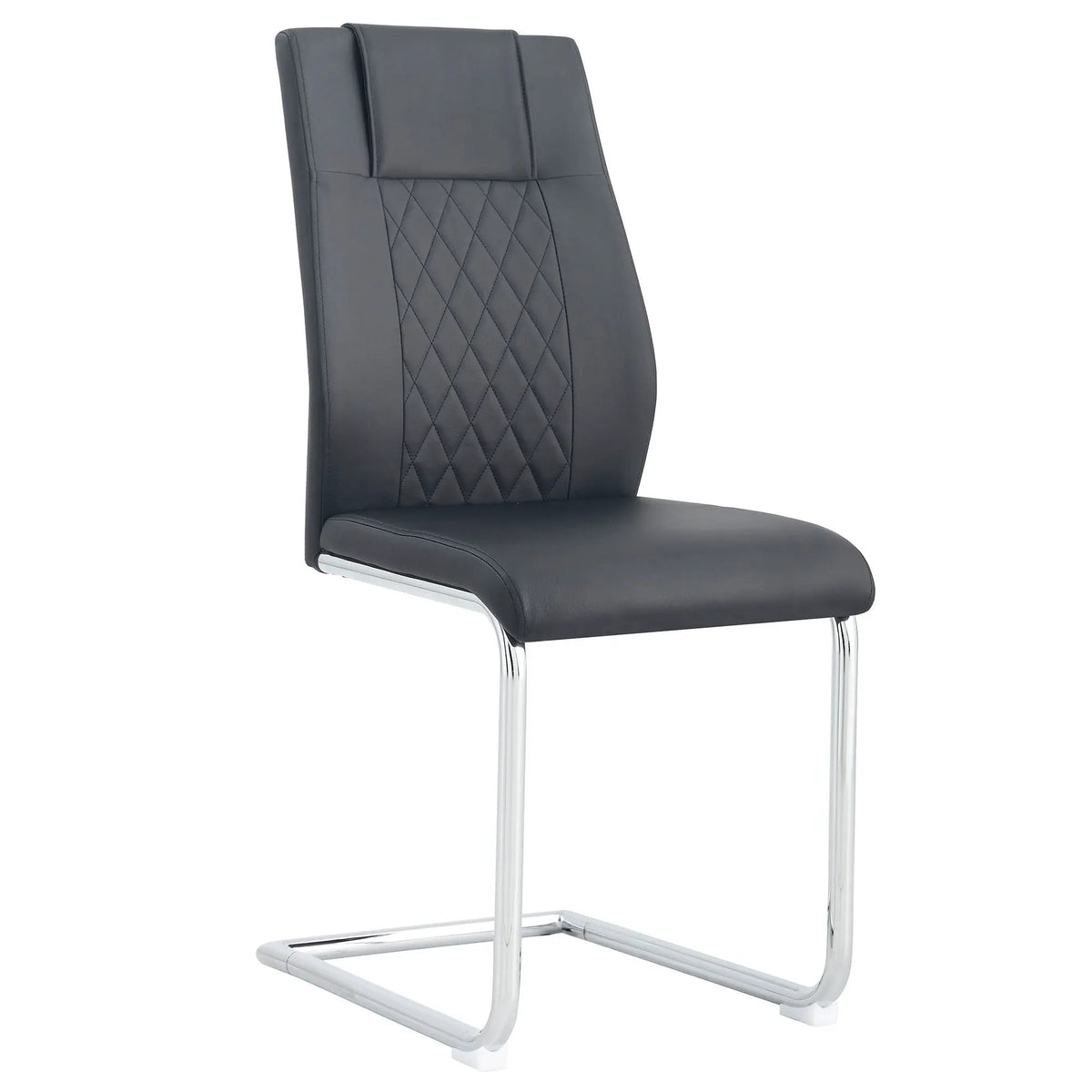 Modern Dining Chairs | Padded Seat | Metal Legs | Anti-Slip Footpads