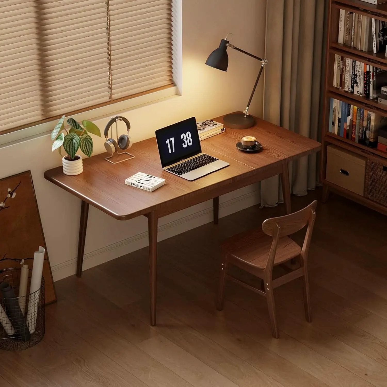 Walnut Telescoping Solid Dining Table With Extension from PriceLows™