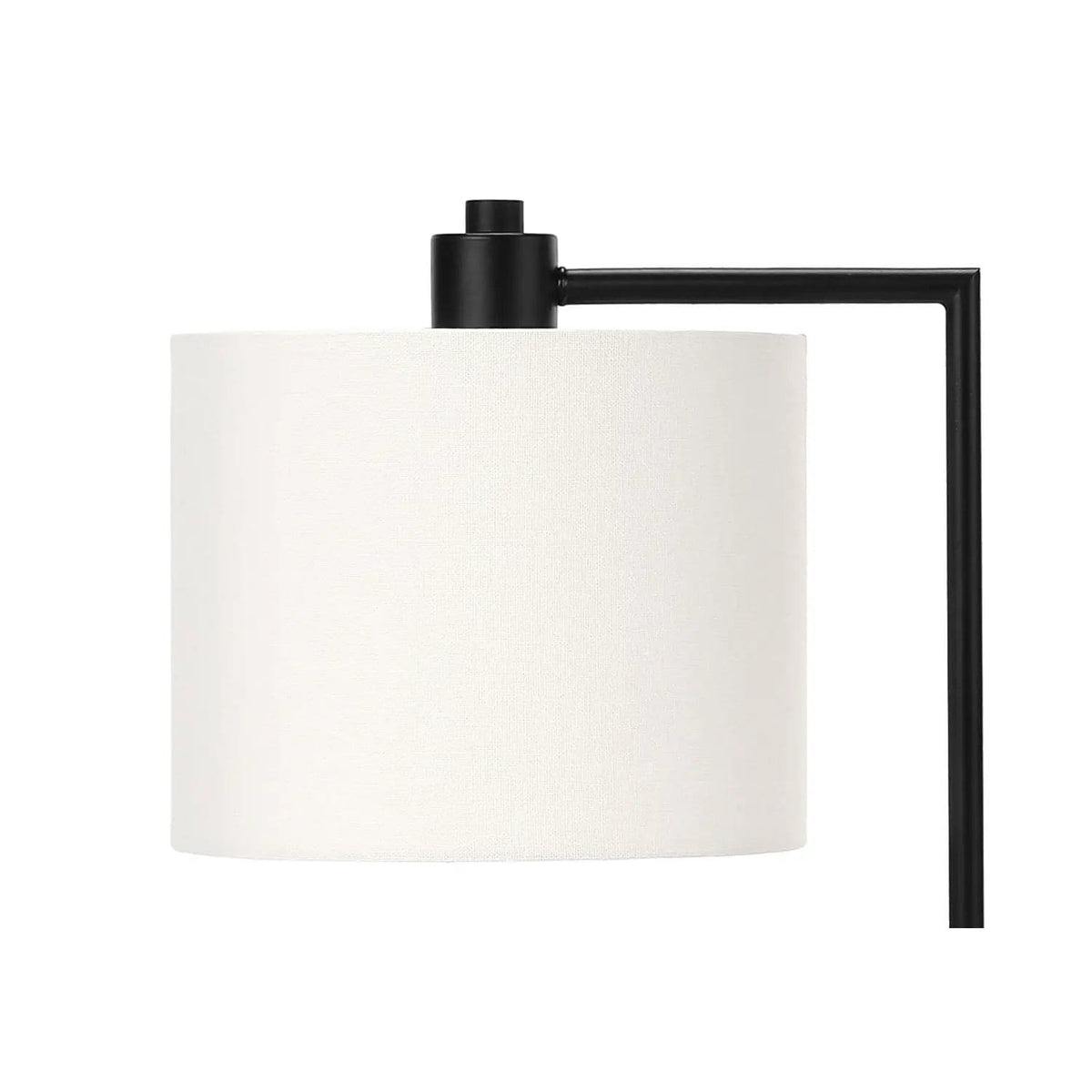Lighting, Table Lamp, USB Port Included, Modern Black / | 11.5 x 8.75 x 19 in | Fabric & Metal | Cream