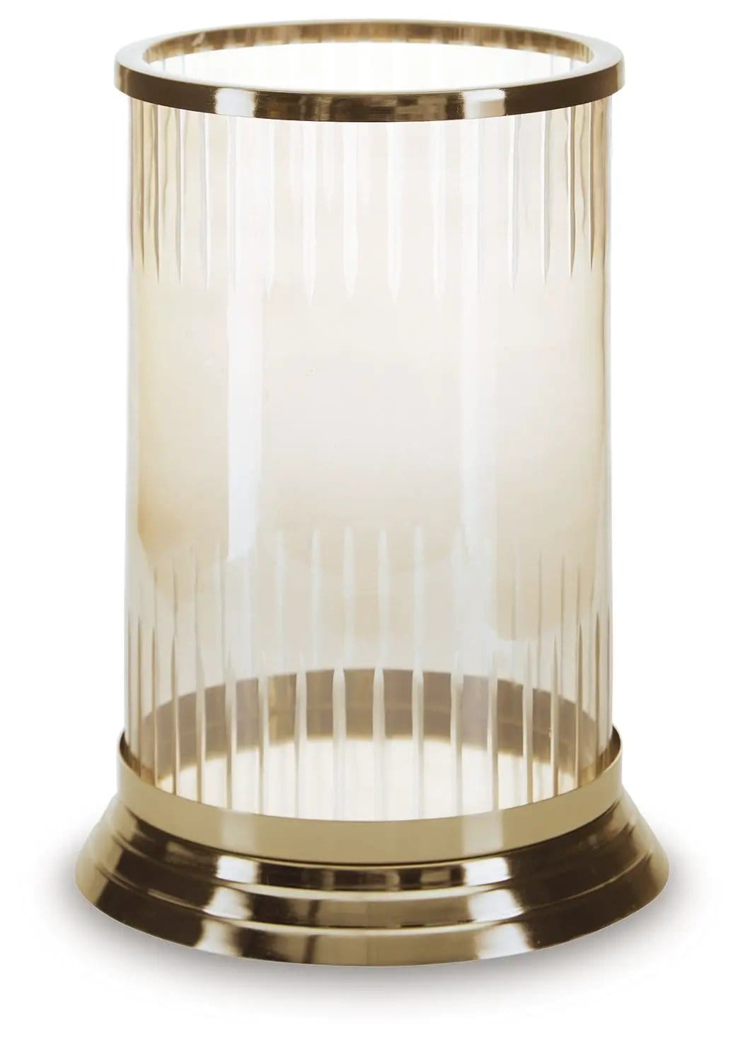 Aavinson Candle Holder | 2 Pieces | Glass & Metal | Home