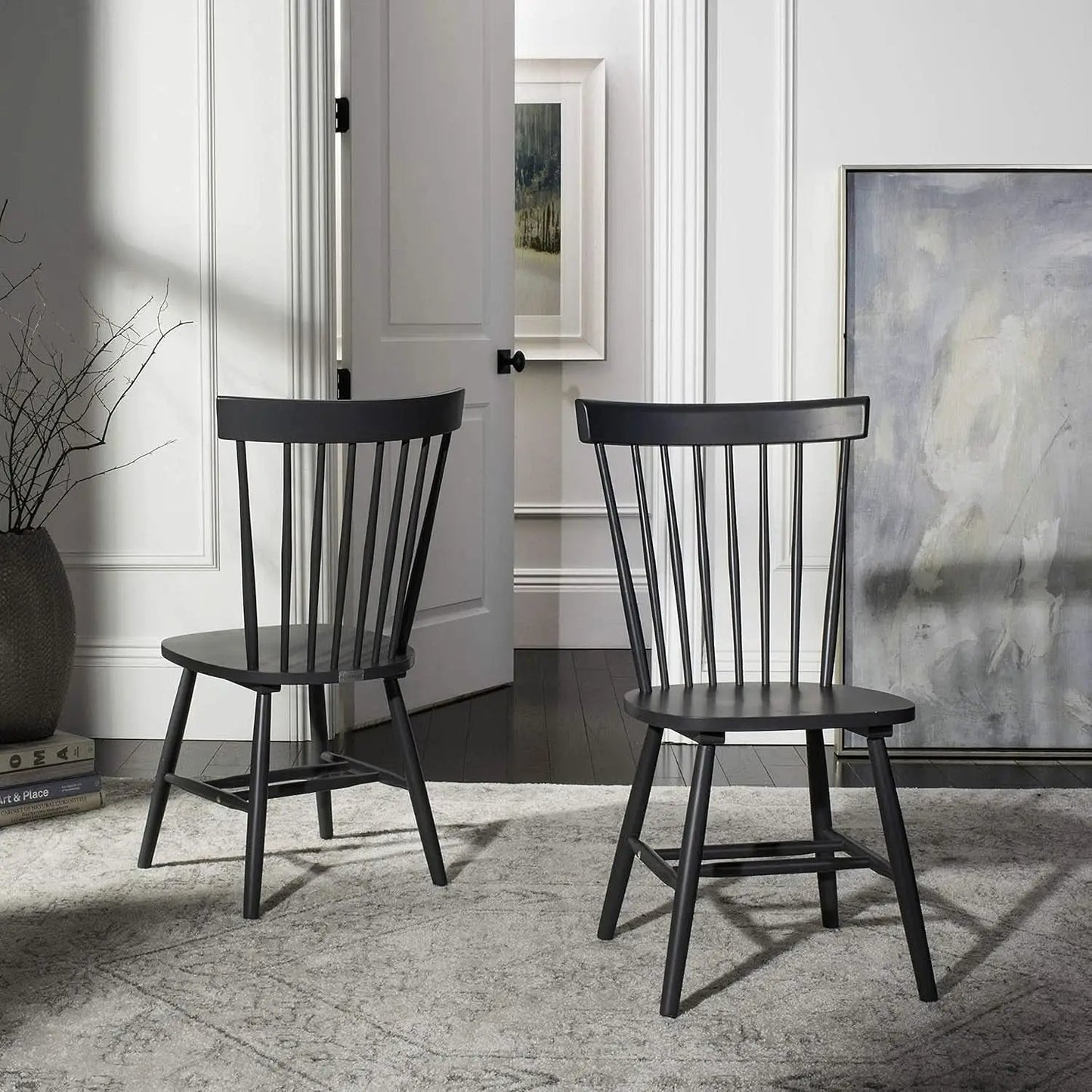Parker Parkse Side Chair Charcoal Grey 20.5 W x 21 D Dining Chair from PriceLows™