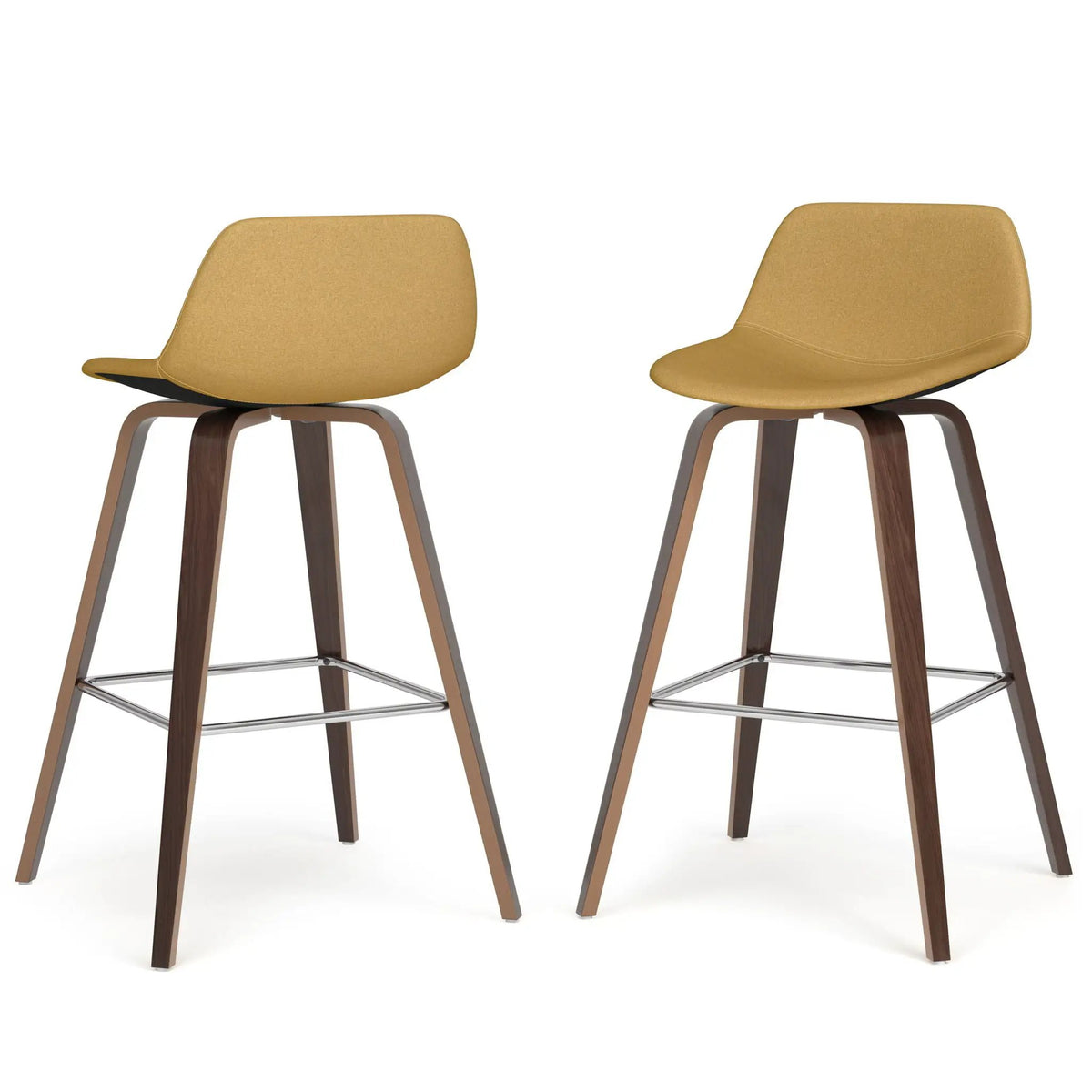 Randolph Bentwood Stools | Set Of 2 | Mid Century Modern Style | Counter And Bar Height