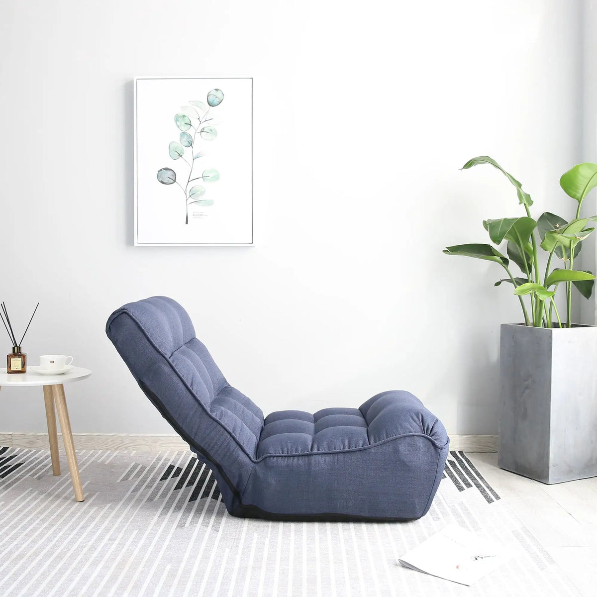 Reclining Floor Chair | Spring Supported | Foldable Base