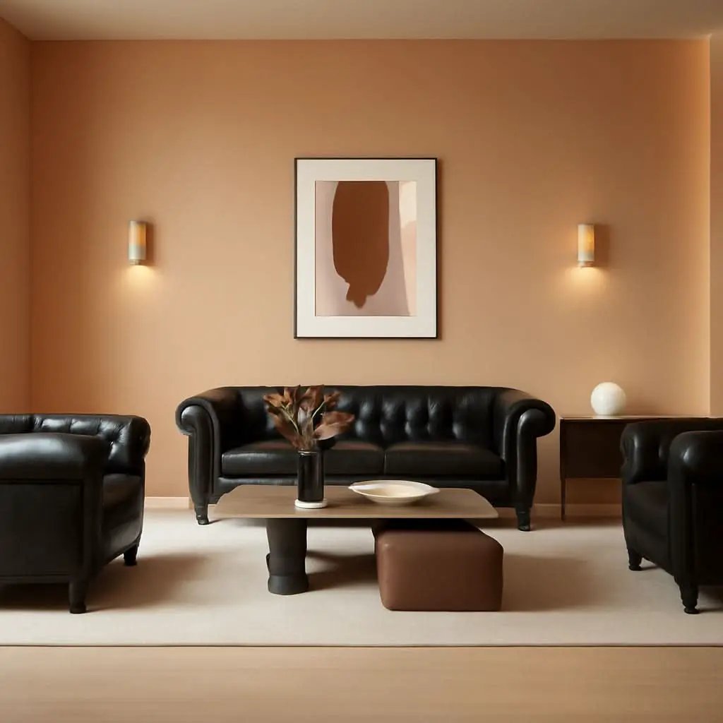 3 Piece Living Room Sectional Sofa Set Black Modern from PriceLows™