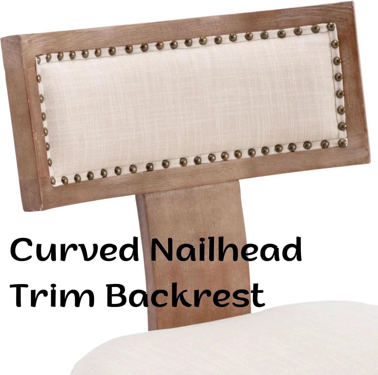 Mid Century Modern Armless Dining Chairs Beige Tone from PriceLows™
