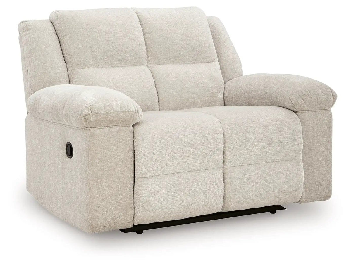 Orlen Zero Wall Wide Seat Recliner Reclining Chair | 56 x 43 x 41 in | Fabric & Metal | Winter