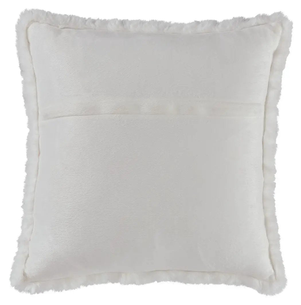 Gariland Faux Fur Throw Pillow | Faux Rabbit Fur | 20 x 20 Inch | Plush Feel