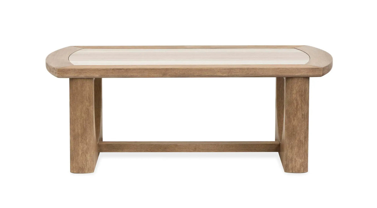 Bradford Rectangular End Table | Granite Top | 26 Inch Width | Versatile Design