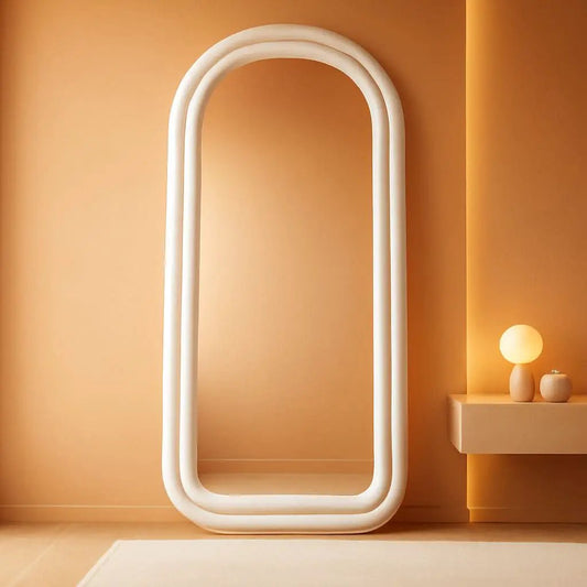 Arched Full Length Floor Mirror 71 X 32 Inches White from PriceLows™