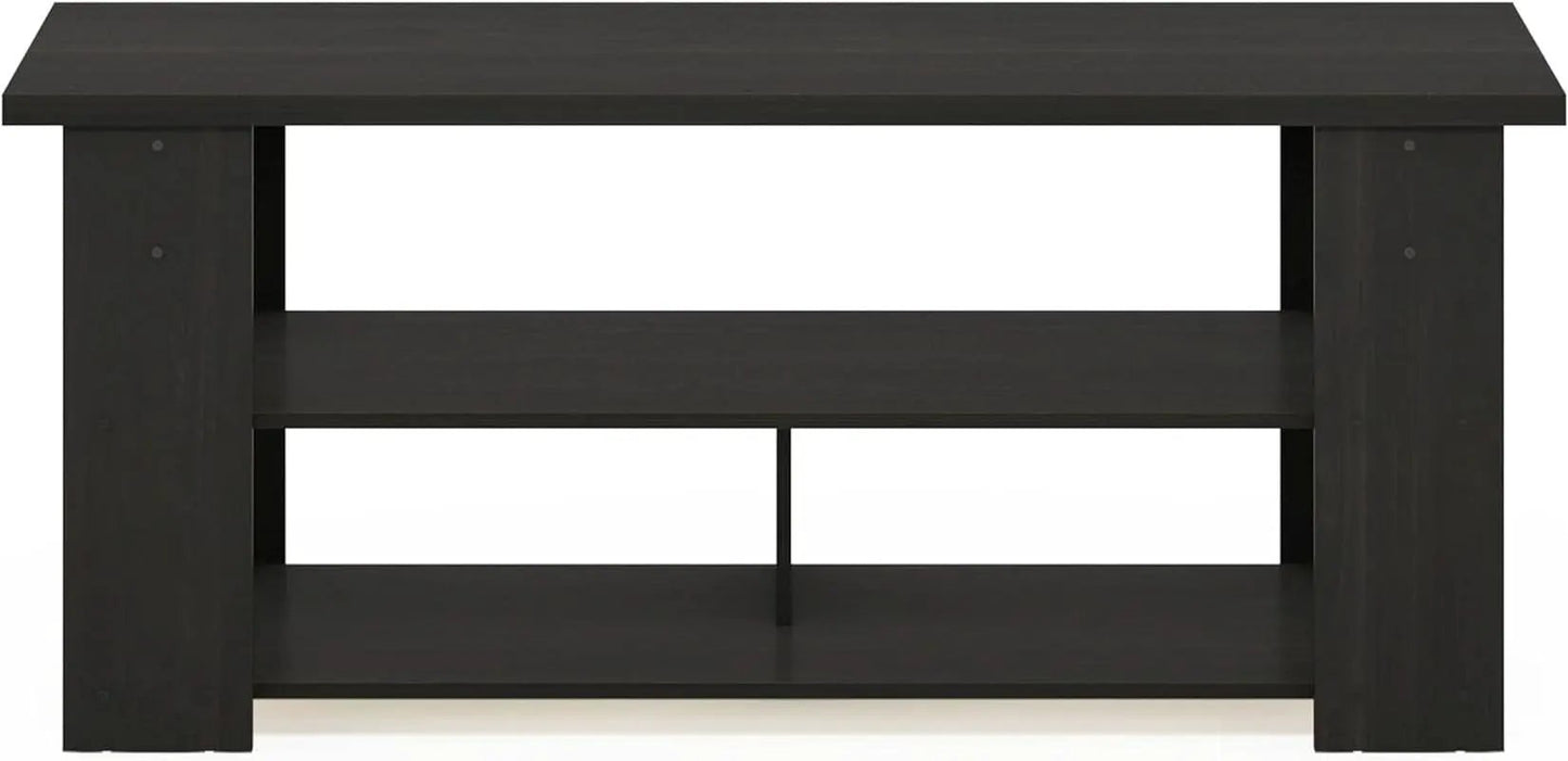 Jaya Espresso TV Stand For 50 Inch Screens Open Shelves from PriceLows™