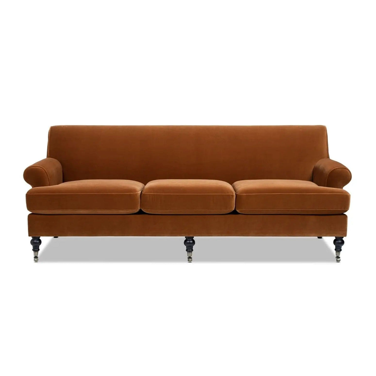 Alana Lawson Modern Three Cushion Tightback Sofa | 3 Pieces | Solid Wood & Plywood | Living Room