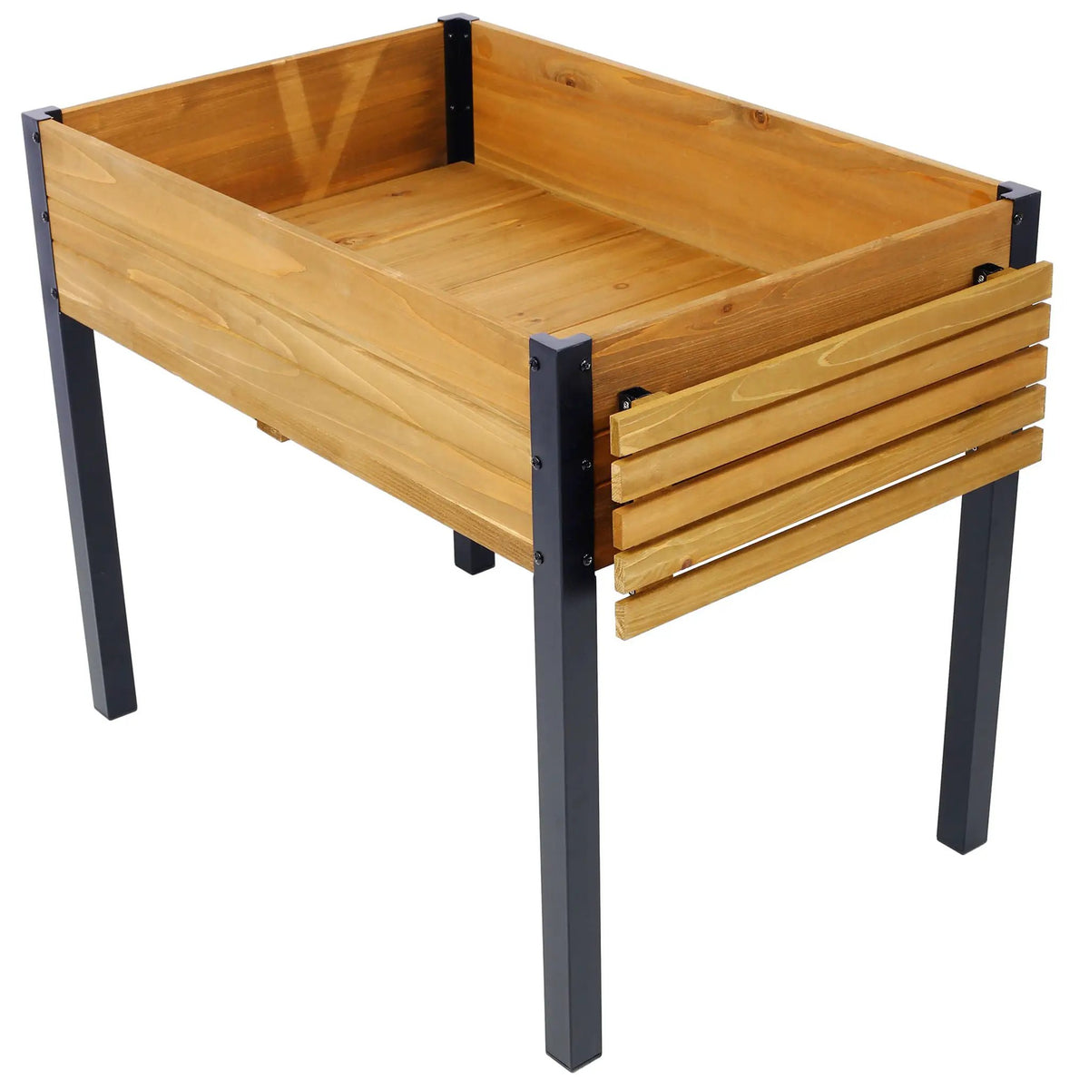 Raised Garden Bed | Premium Fir Wood | Folding Storage Shelf