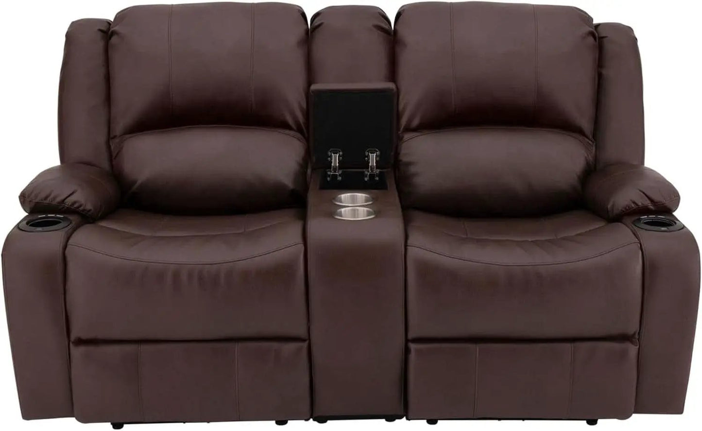 67 Inch Powered RV Wall Hugger Recliner Sofa Mahogany from PriceLows™