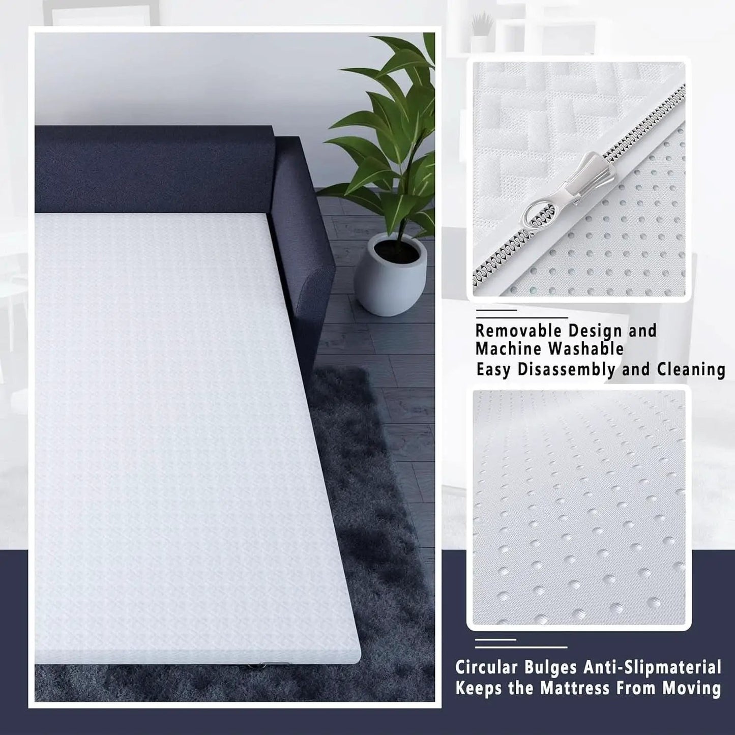 5Inch Memory Foam Queen Sleeper Mattress CertipurUS from PriceLows™