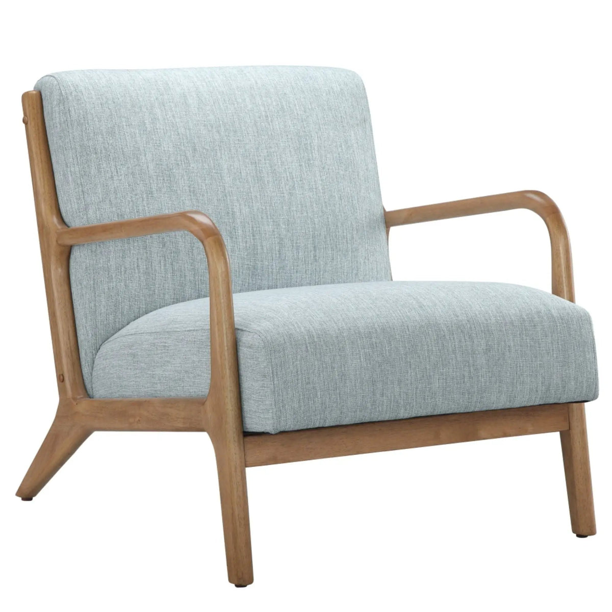 Mid Century Lounge Chair | Solid Wood Frame | High Density Foam | Elm Finish