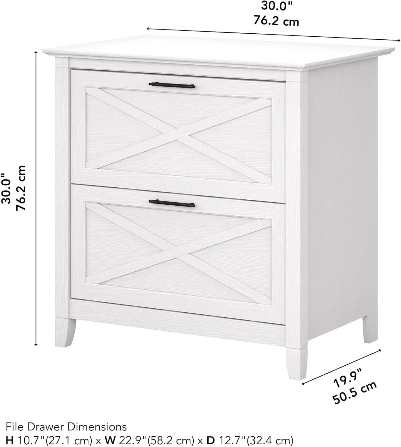 Key West Lateral File Cabinet 2 Drawer Modern Farmhouse from PriceLows™