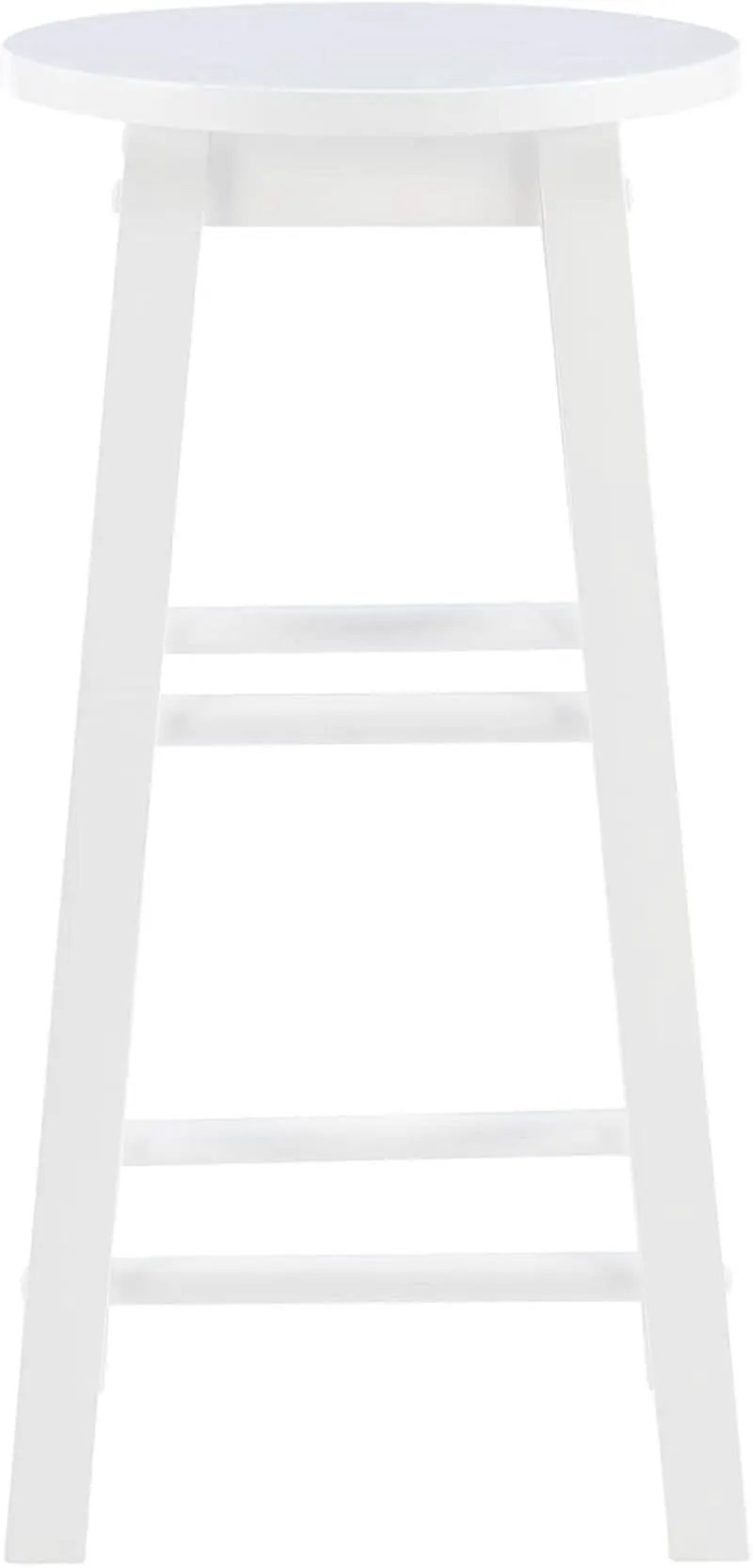 Zeke White 24 Inch Counter Stool Modern Kitchen Seating from PriceLows™