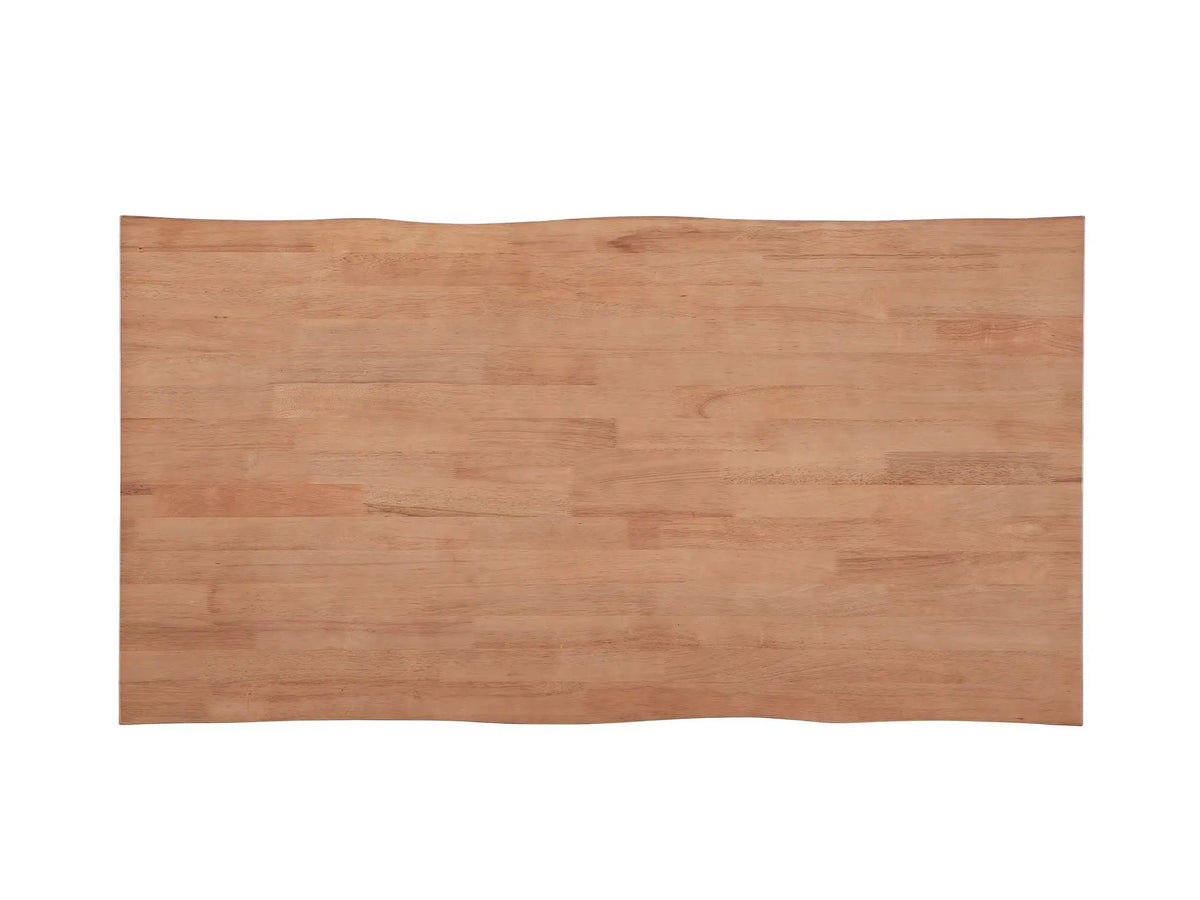 Velentina Rattan Dining Table | Natural | 63 Inch Width | Light Walnut Finish