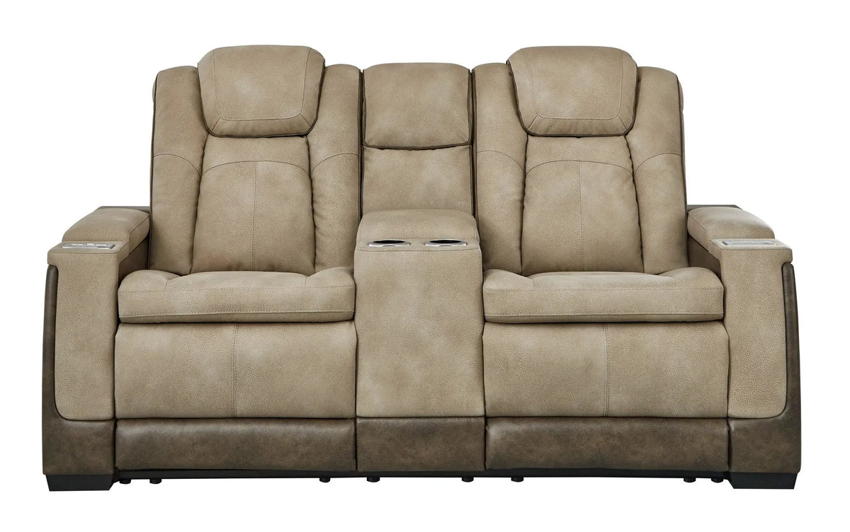 Next-Gen Durapella Power Reclining Loveseat | Two-Tone Upholstery | Water-Repellent | 75 Inch Length