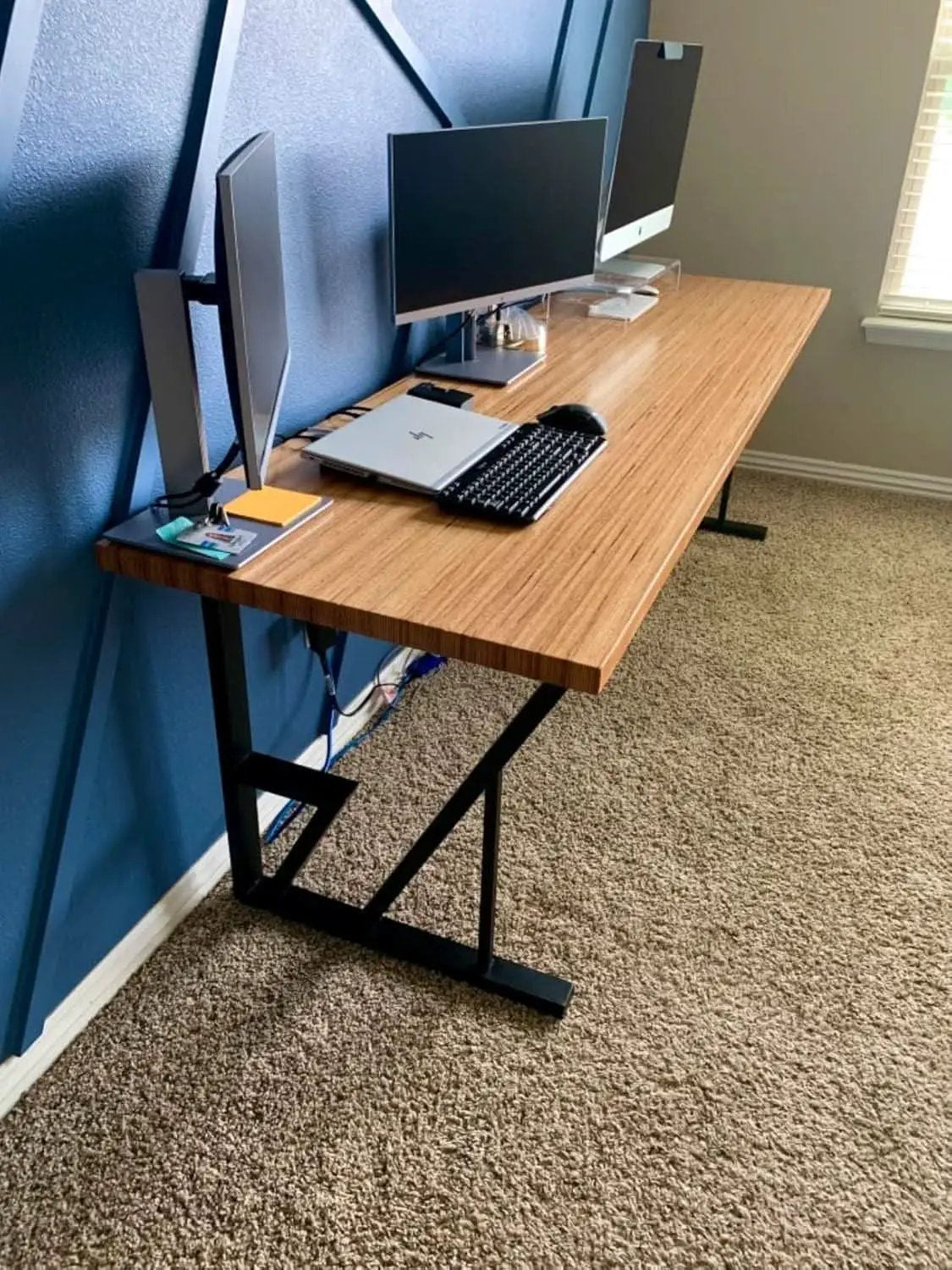 Black Iron Table Legs 28 Inches Industrial Strength from PriceLows™