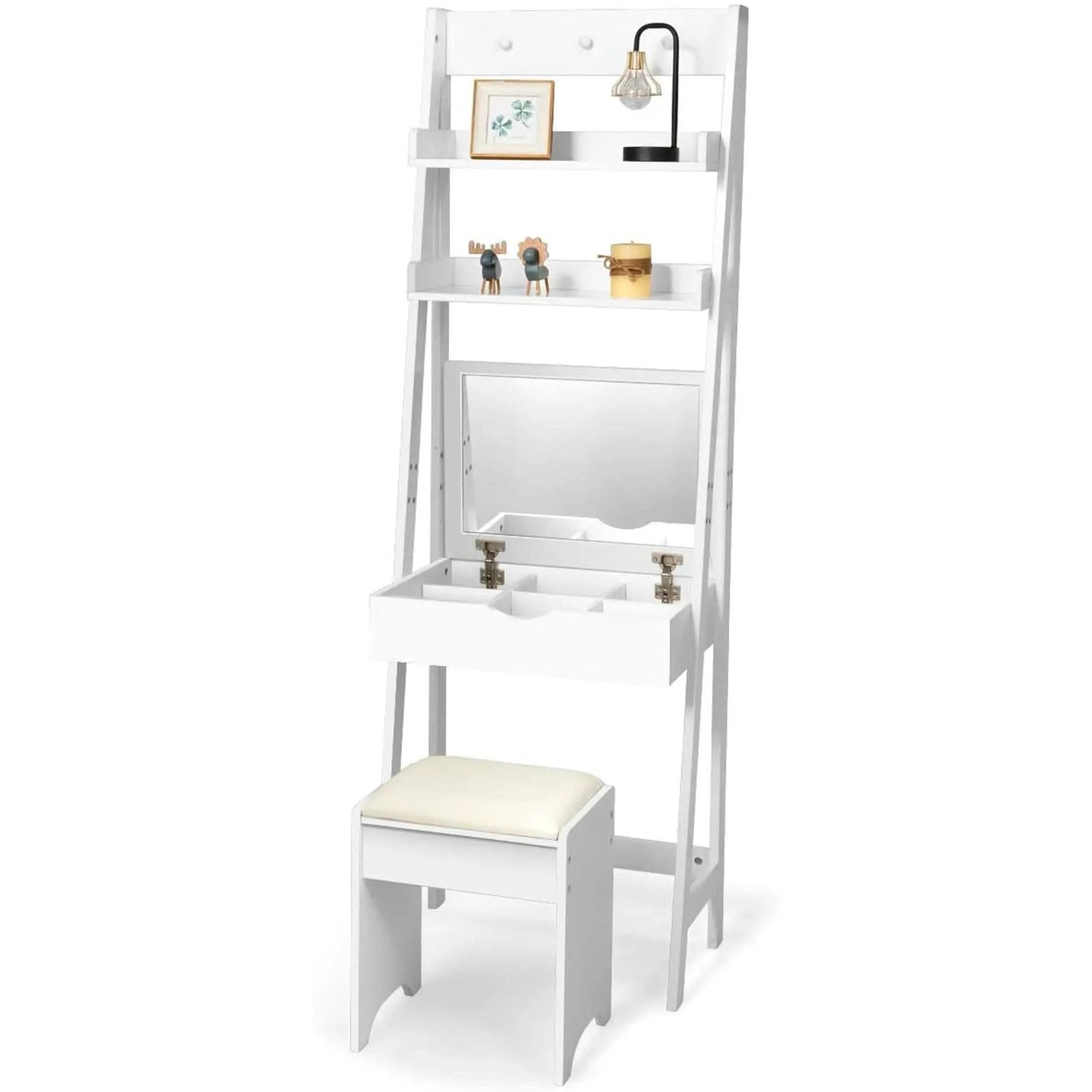 3 In 1 Vanity Table With Flip Top Mirror Makeup Desk from PriceLows™