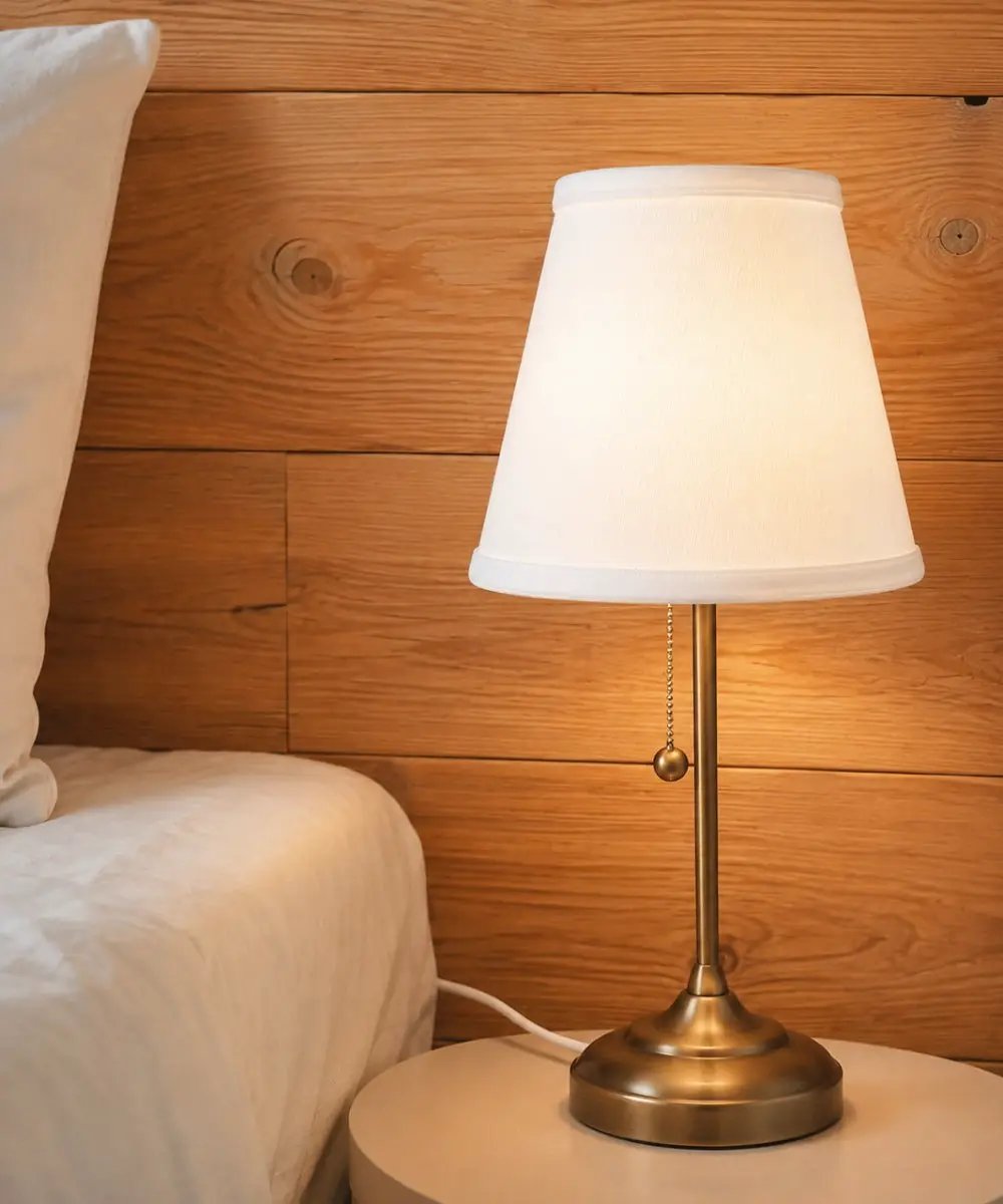 Clip On Empire Lampshade | White Premium Linen | Hardback Frame | 8x7 Inches