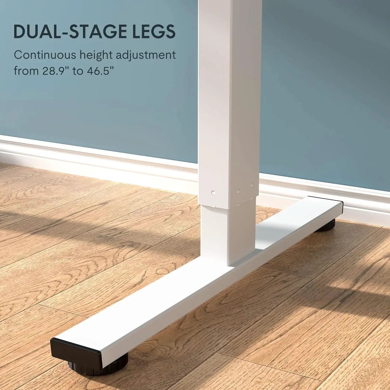 EN1 Electric Standing Desk 48x24 Inches White Frame from PriceLows™
