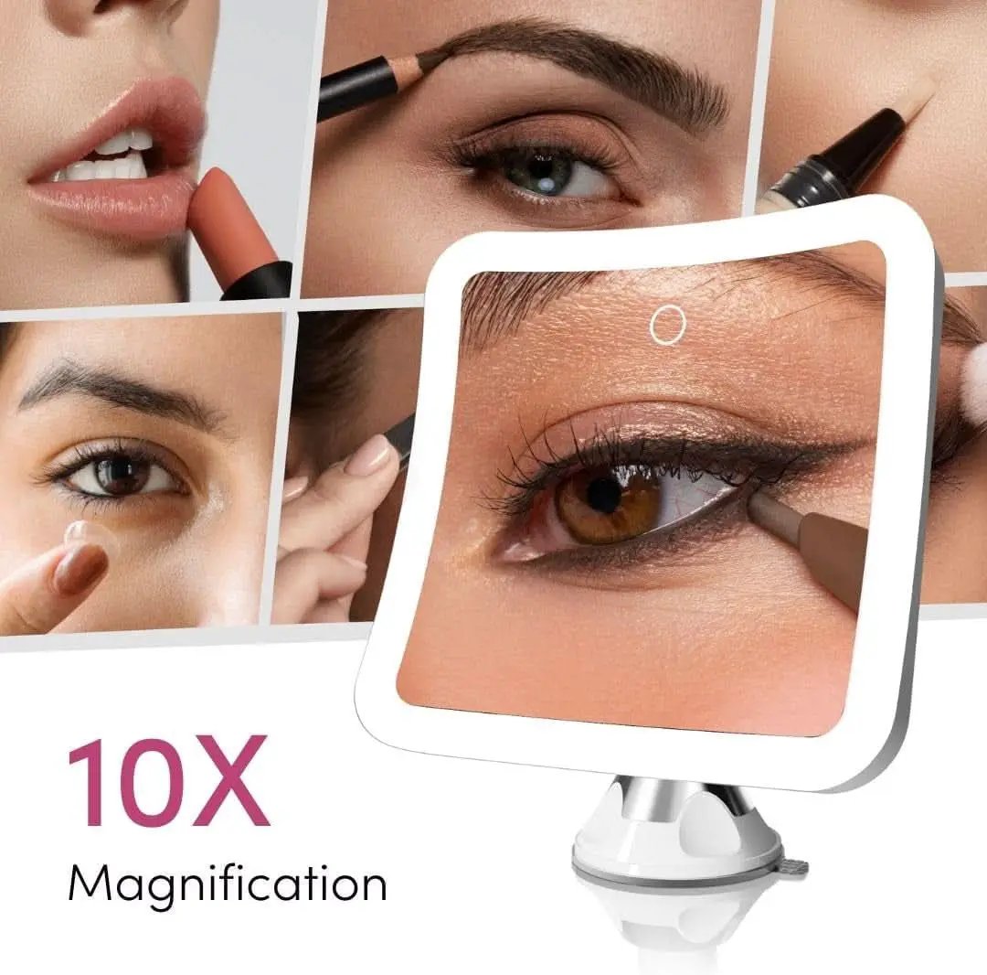 Rechargeable 10X Magnifying Mirror With LED Lights from PriceLows™