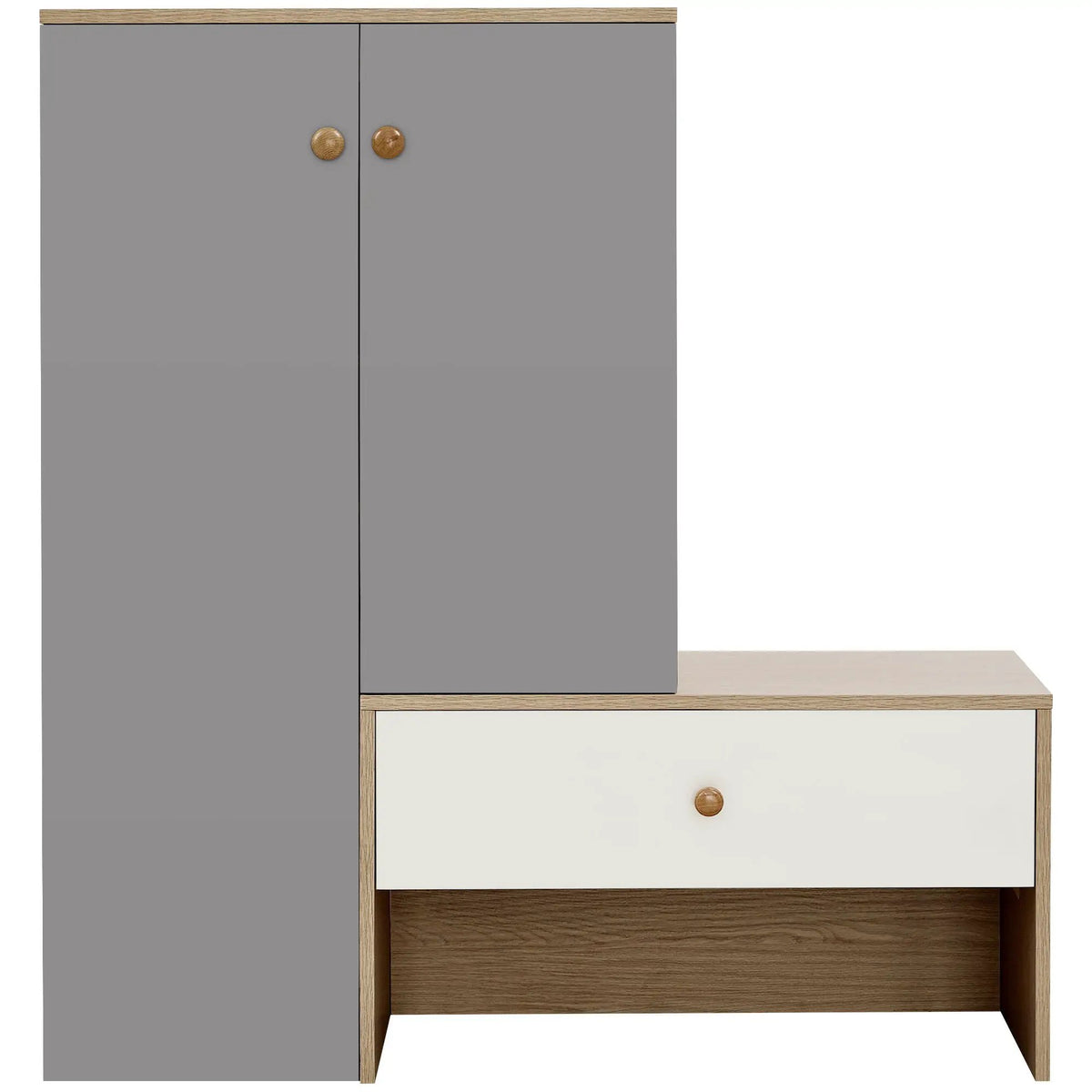 Shoe Storage Bench | Adjustable Shelves | Organizer | Gray Or White Or Wood