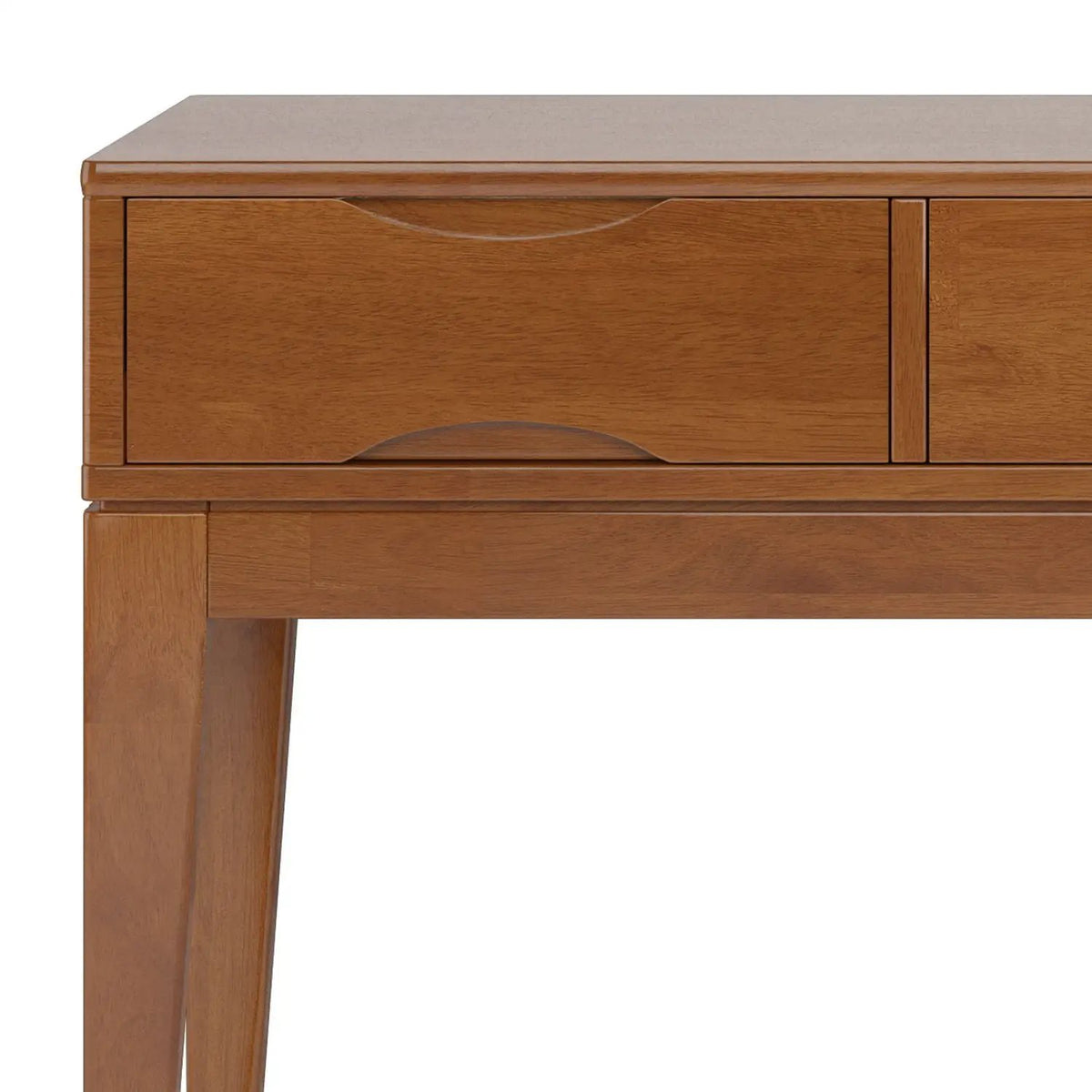 Harper Handcrafted Console Sofa Table | 54 Inch Width | Solid Rubberwood Hardwood | Metal Drawer Glides