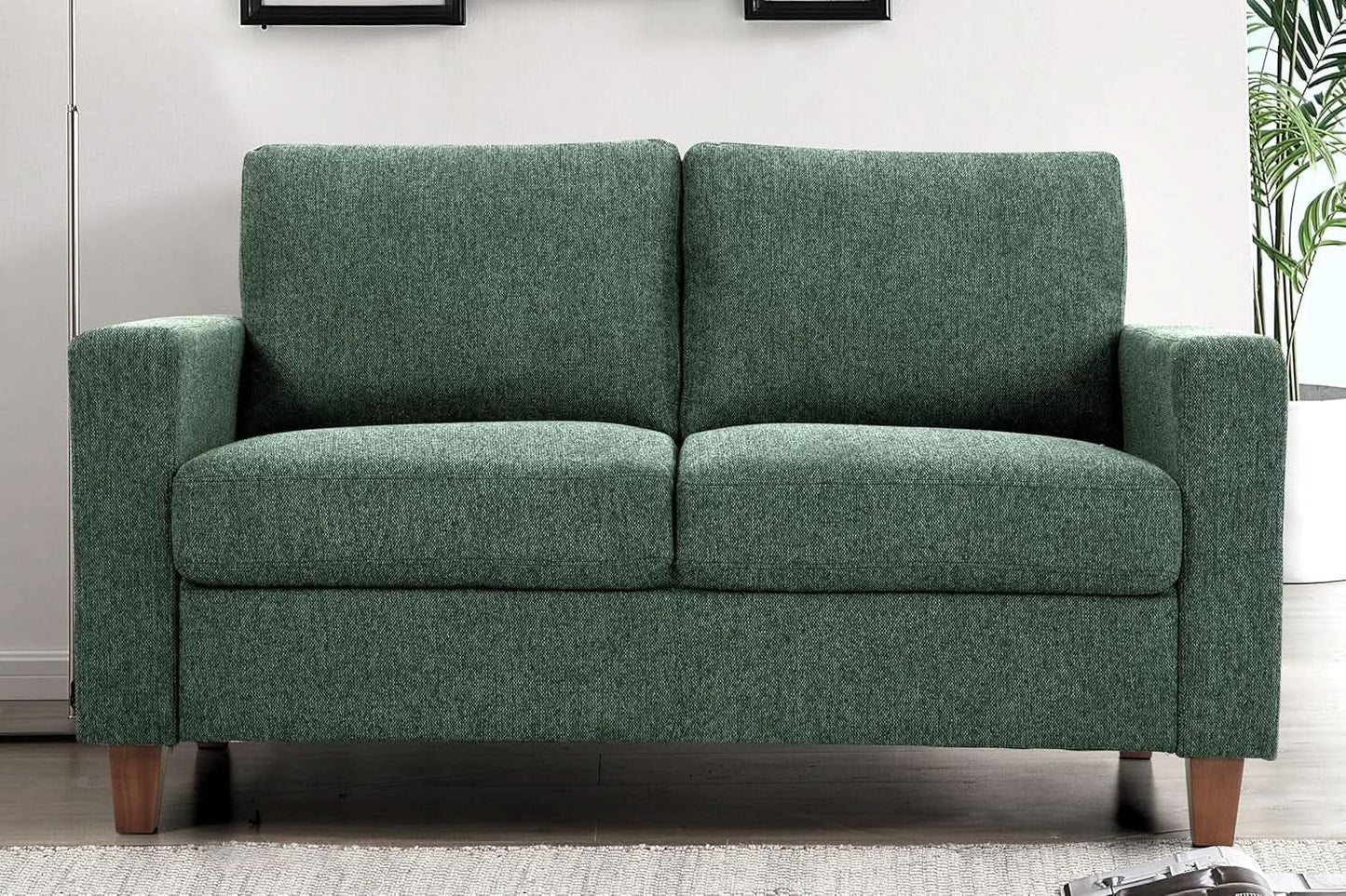 Green Mid Century Modern Couch and Loveseat Set for Small Spaces from PriceLows™