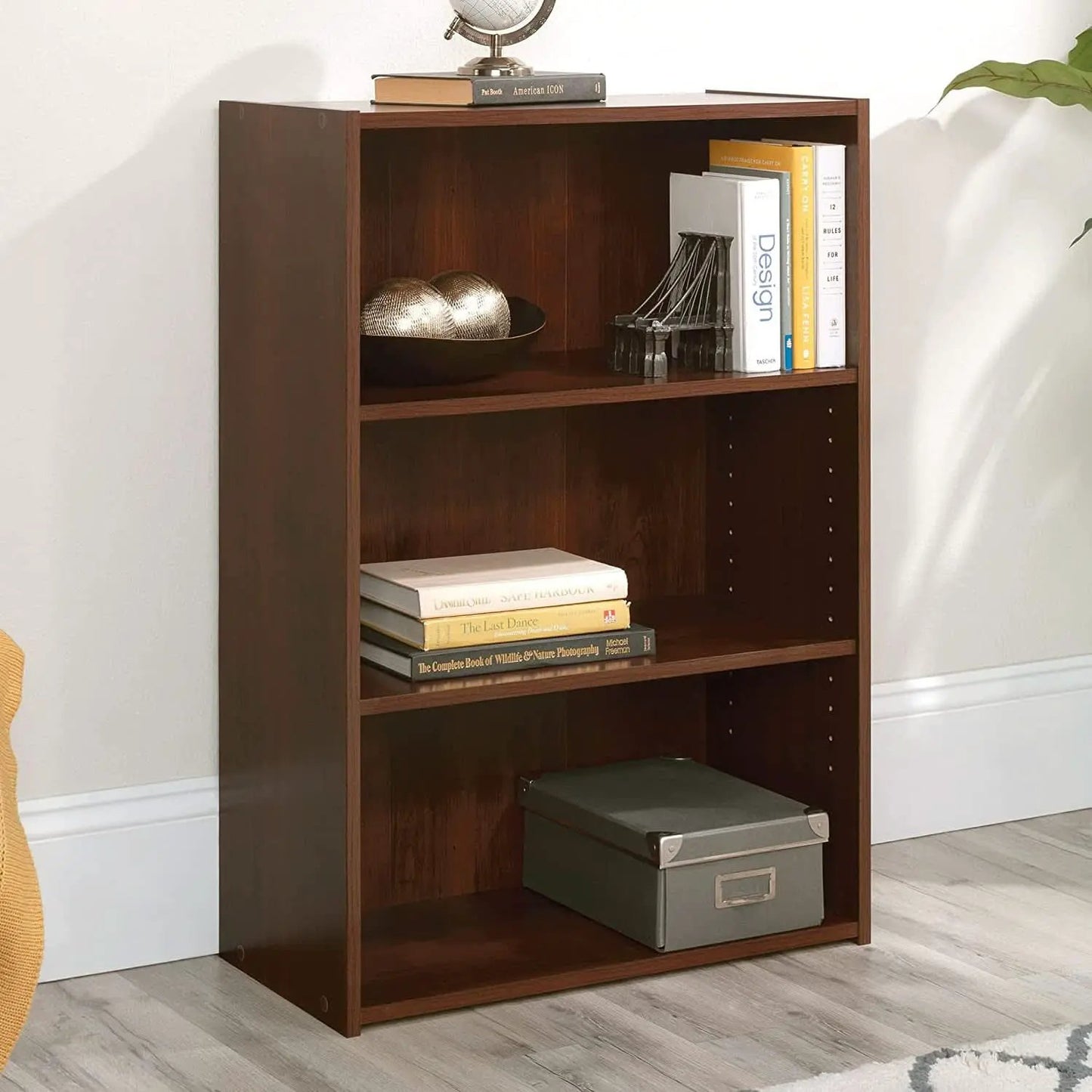 Beginnings 3 Shelf Bookcase In Brook Cherry Finish from PriceLows™