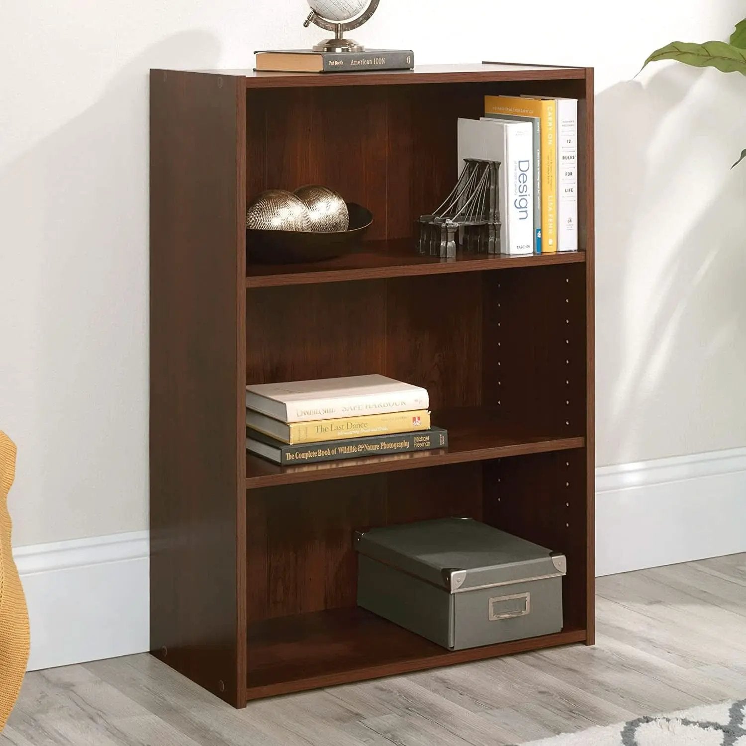Beginnings 3 Shelf Bookcase In Brook Cherry Finish from PriceLows™