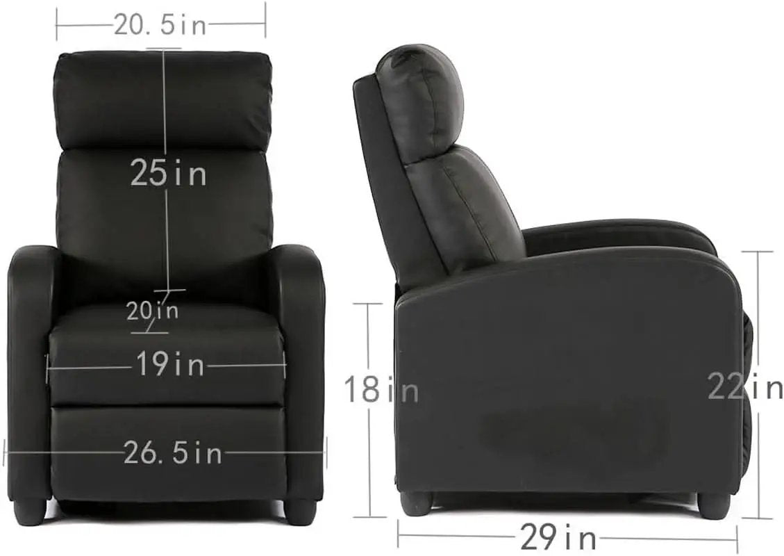 Brown Recliner Chair With Lumbar Support And Plush Comfort from PriceLows™