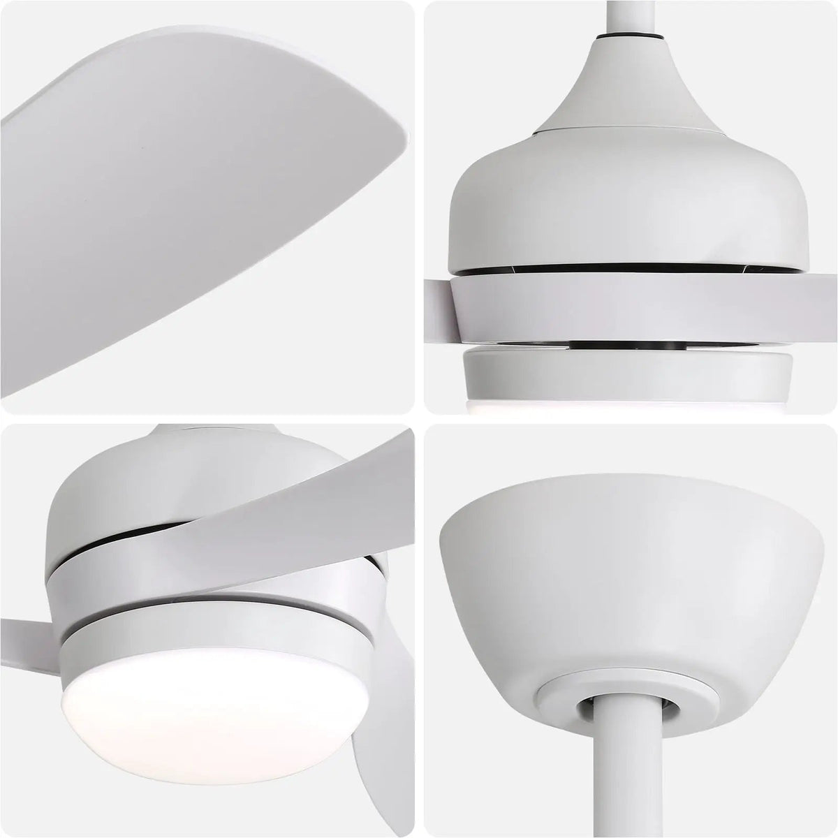 3-Blade Ceiling Fan | 52 Inch Span | Reversible DC Motor | Remote And 3 Downrods