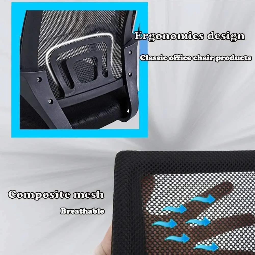 Ergonomic Mesh Office Chair With Lumbar Support Black from PriceLows™