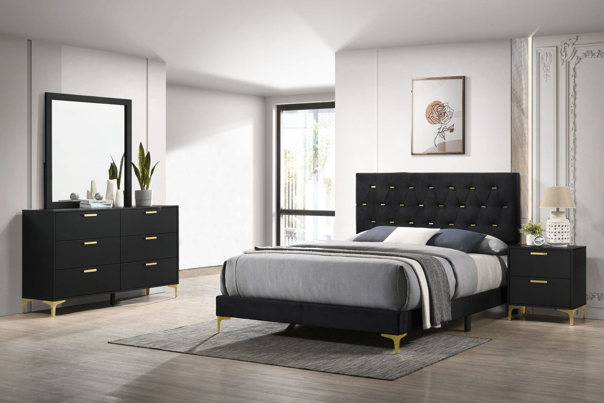 Kendall 4-piece Queen Bedroom Set | 4-Piece Set | Bedroom Furniture | Black